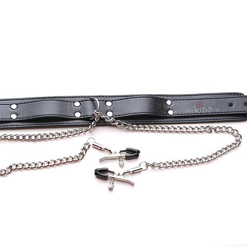 Vòng cổ dây chuyền kẹp vú bạo dâm BDSM chất lượng cao kích thích