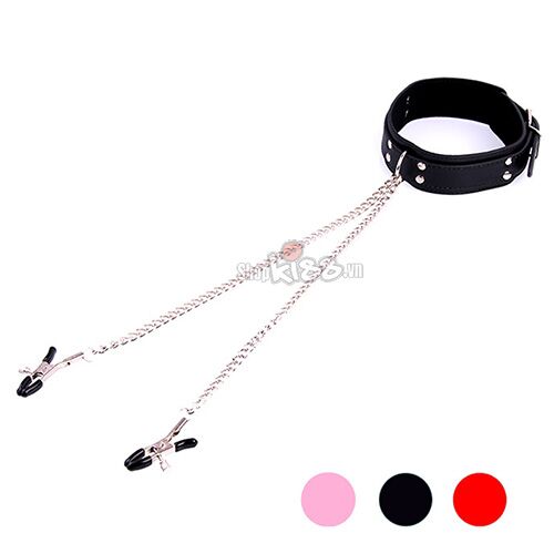 Vòng cổ dây chuyền kẹp vú bạo dâm BDSM chất lượng cao kích thích