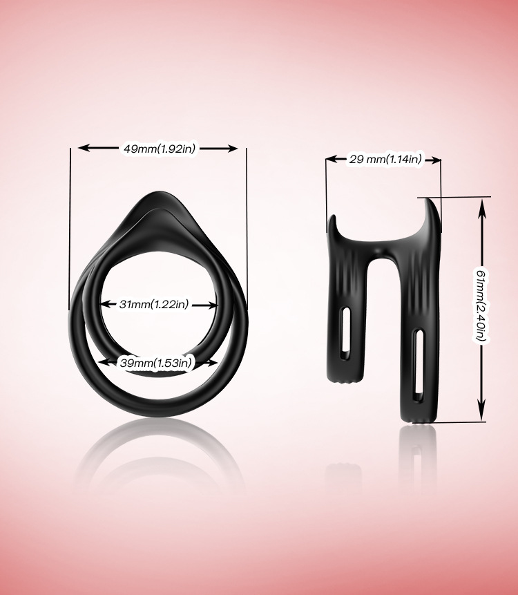 Vòng đôi silicon Cock Ring Stay Hard Mỹ chính hãng, tăng cường bền bỉ