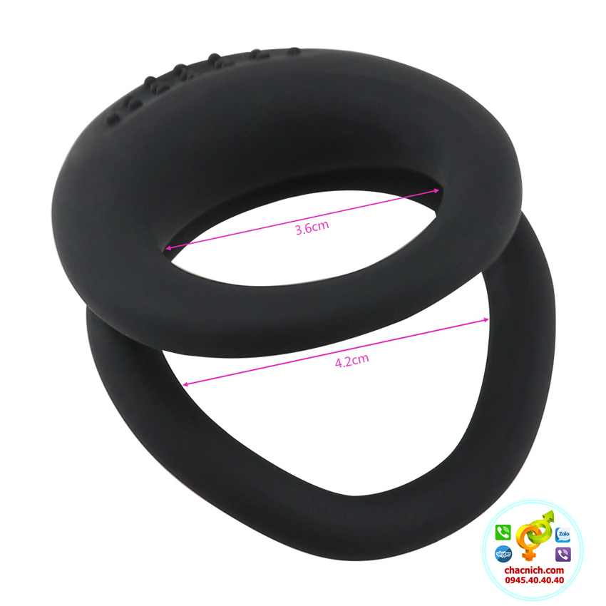 Vòng Cockring Đôi Kéo Dài Thời Gian Cương Cứng Tăng Khoái Cảm Nam Vòng Cockring Đôi Kéo Dài Thời Gian Cương Cứng Tăng Khoái Cảm Nam