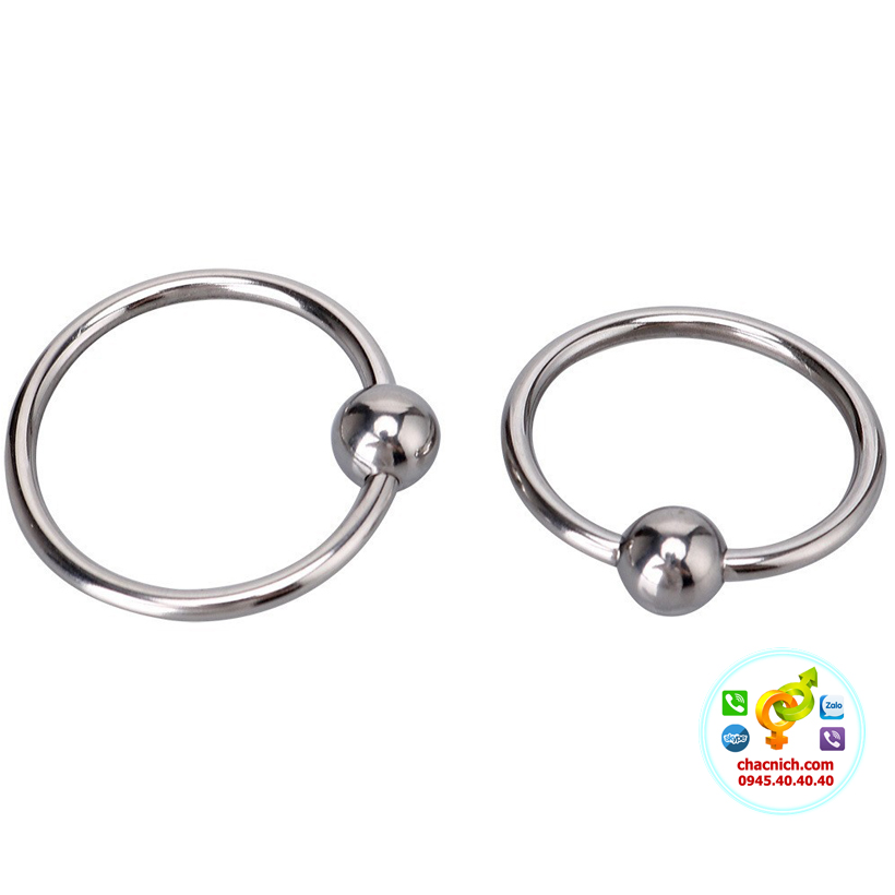 Khoen đeo đầu dương vật inox 1 bi tăng khoái cảm, bền bỉ