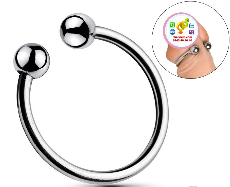 Vòng khoen bi Inox đeo dương vật tăng khoái cảm chống xuất tinh sớm chính hãng
