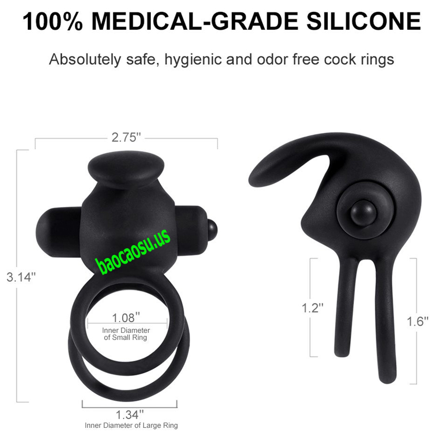 Vòng rung điểm G Utimi chống xuất tinh sớm Silicone cao cấp Vòng rung điểm G Utimi chống xuất tinh sớm Silicone cao cấp