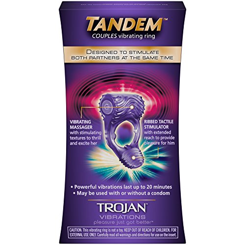 Vòng rung đeo dương vật Trojan TanDem siêu mềm mại rung mạnh