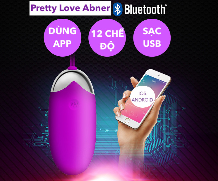 Giá sỉ Trứng Rung Pretty Love Abner Không Dây Kết Nối Smartphone hàng mới về