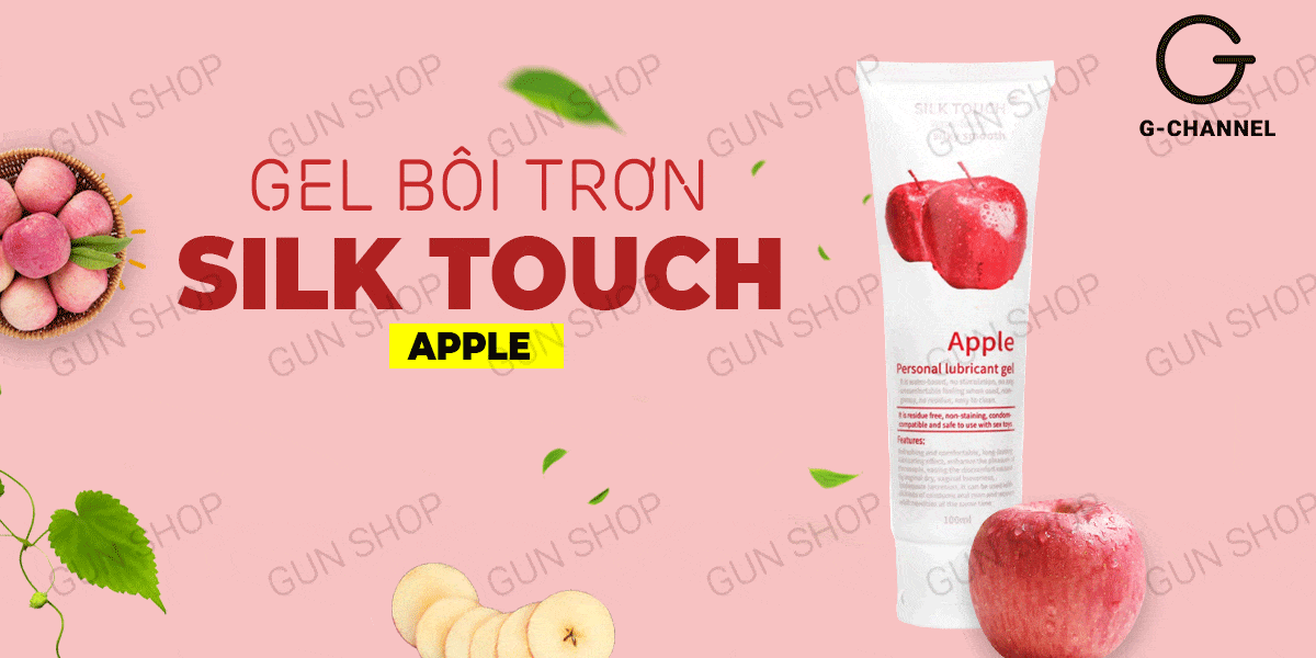  Đại lý Gel bôi trơn hương táo - Silk Touch - Chai 100ml chính hãng