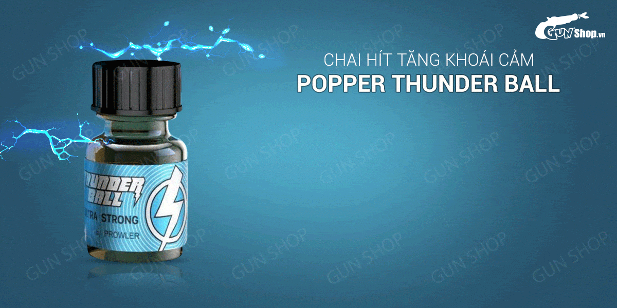 Giá sỉ Chai hít tăng khoái cảm Popper Thunder Ball - Chai 10ml nhập khẩu