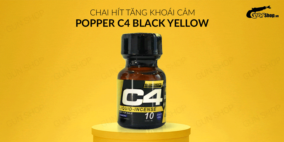  Thông tin Chai hít tăng khoái cảm Popper C4 Black Yellow - Chai 10ml giá sỉ