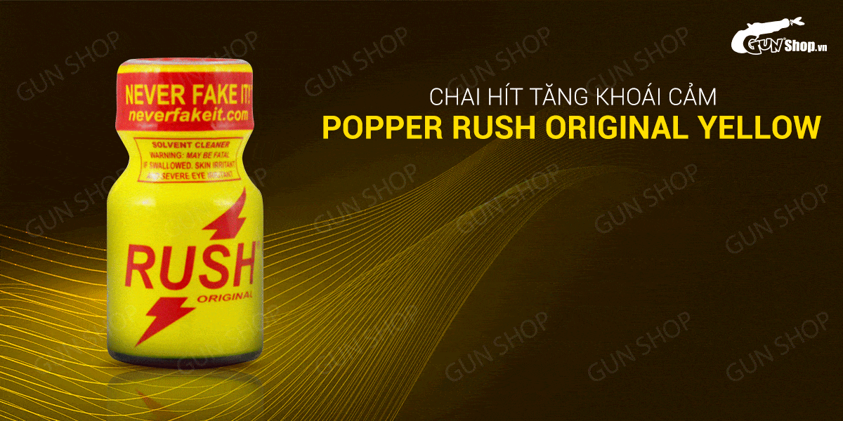 Bán Popper Rush Original Yellow 10ml chính hãng Mỹ USA PWD chính hãng