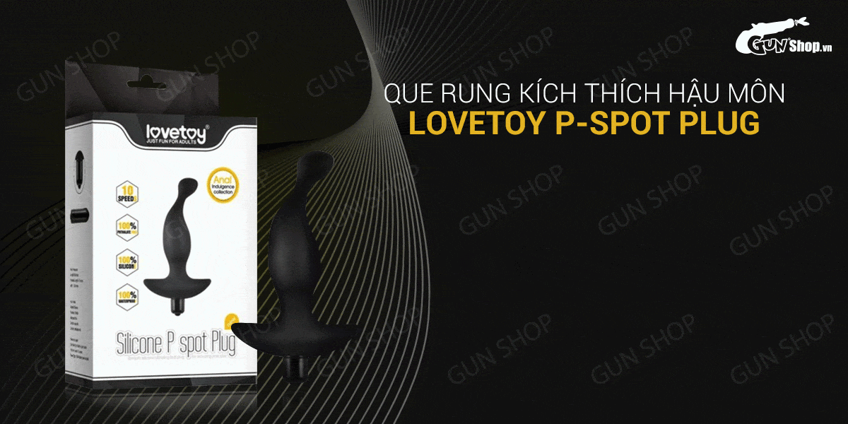 Cung cấp Que rung kích thích hậu môn 10 chế độ rung dùng pin - Lovetoy P-Spot Plug hàng mới về