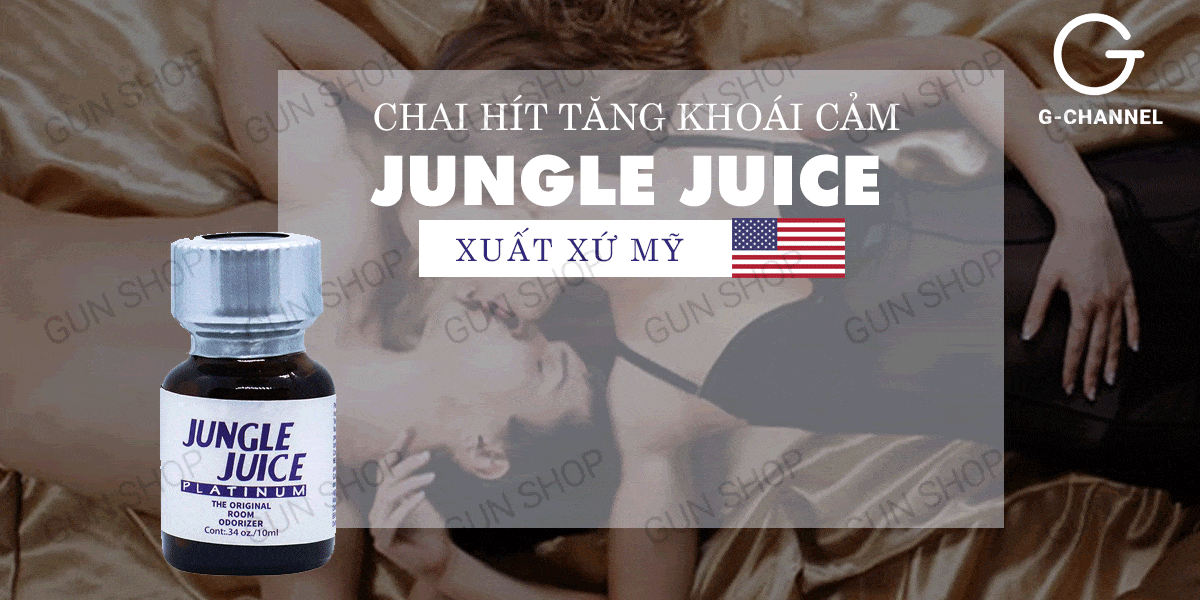  Bỏ sỉ Chai hít tăng khoái cảm Popper Jungle Juice Platinum - Chai 10ml hàng xách tay
