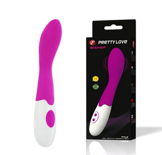 Dương vật giả Pretty Love Bishop 30 tần số rung hình dáng độc đáo vỏ silicon an toàn chống nước