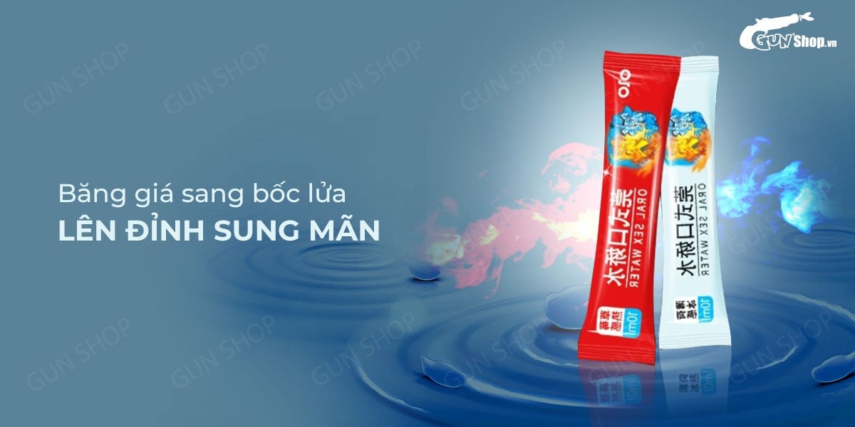  Đại lý Nước tình yêu BJ băng lửa - OLO Oral Sex Water Cool & Hot - Hộp 4 cặp giá rẻ