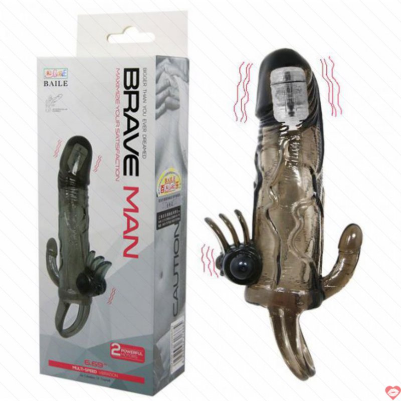 Bao cao su dozen Baile có rung dây đeo 2 đầu tăng khoái cảm cực đỉnh 