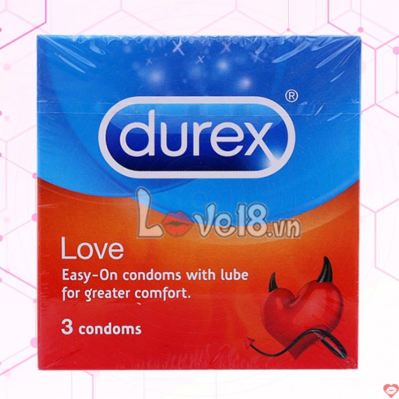 Bao Cao Su Durex Love Mỏng Bôi Trơn Mạnh Kéo Dài Thời Gian 