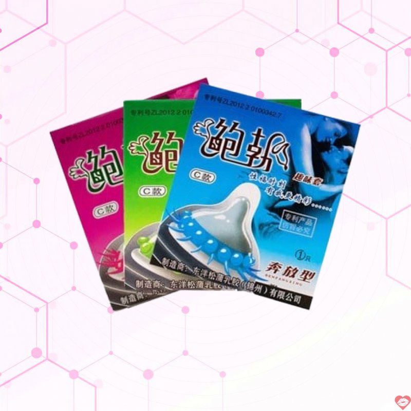 Bộ 3 hộp bao cao su Runbo gân gai lớn kích thích mạnh cảm giác 