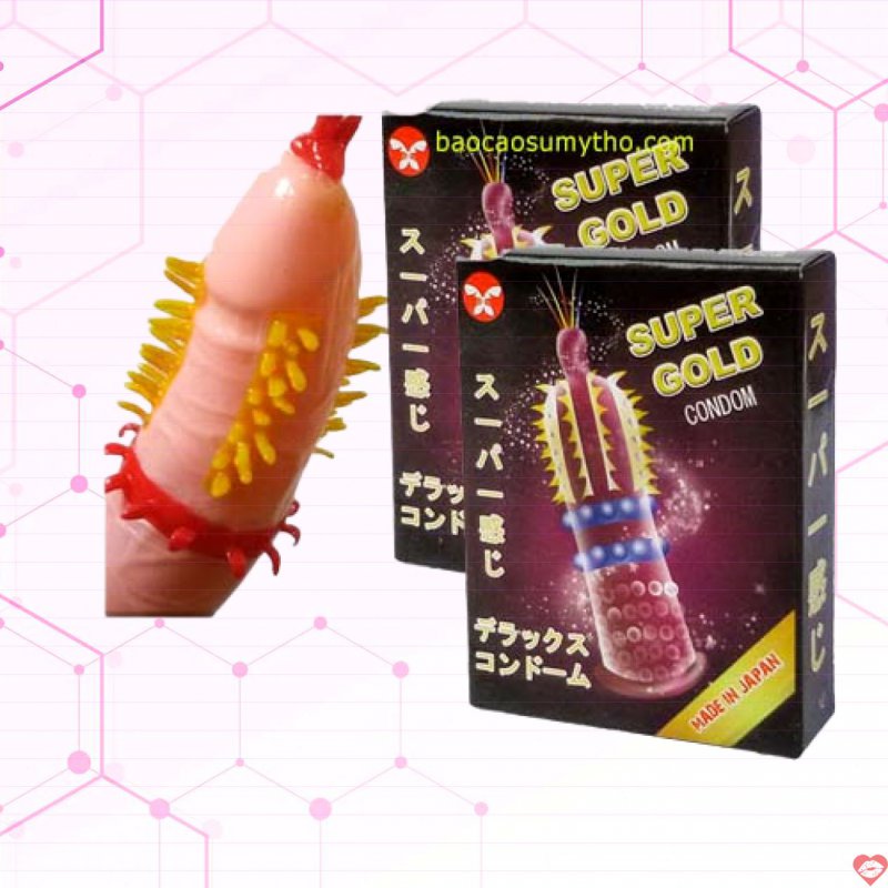 Bao Su Gai Bi Râu Super Gold Nhật Bản Tăng Khoái Cảm Mạnh 
