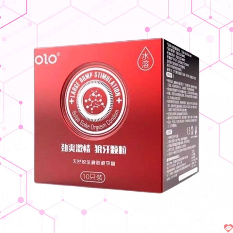 Bao cao su OLO 0.01 Large Bump siêu mỏng hương vani kích thích 