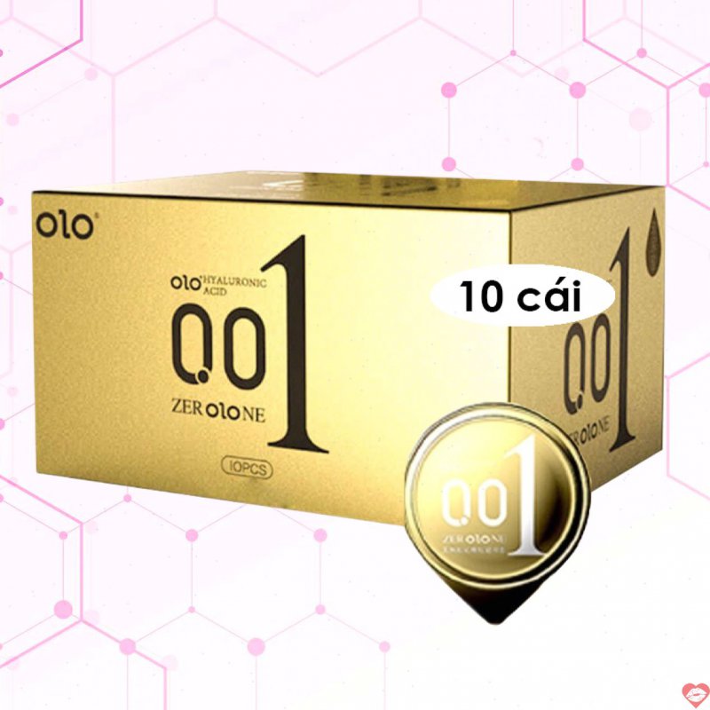 Bao cao su OLO 0.01 gân gai siêu mỏng kéo dài thời gian hộp 10 