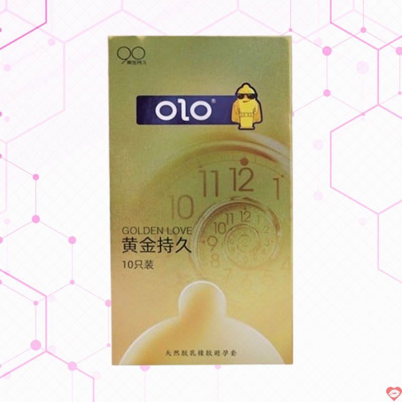 Bao cao su OLO 0.01 Gold siêu mỏng kéo dài thời gian hộp 10 cái giá tốt 