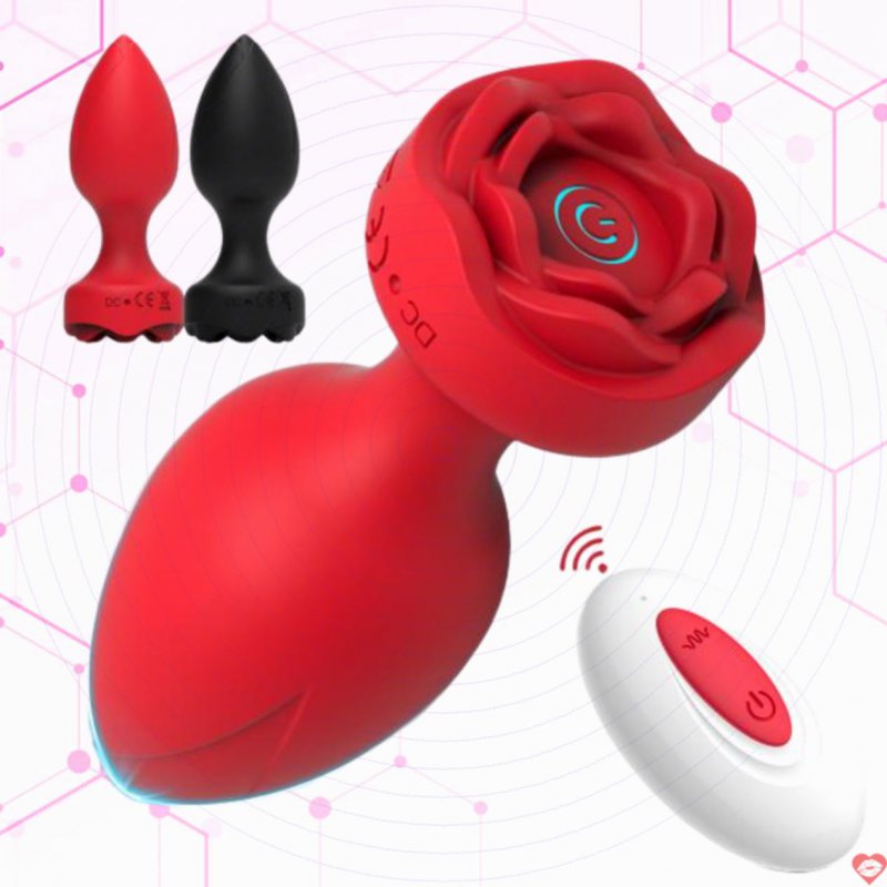 Phích Cắm Hậu Môn Hoa Hồng Rung Điều Khiển Siêu Sướng Sextoy 