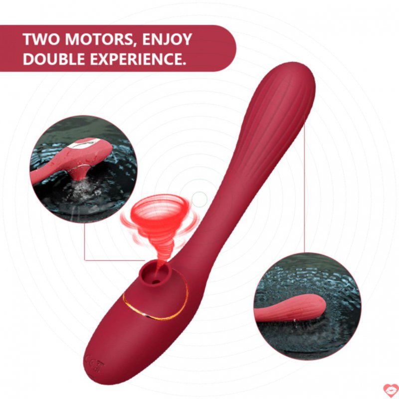 Máy Rung Bú Hút 2 Đầu Kích Thích Điểm G Rung Mạnh 