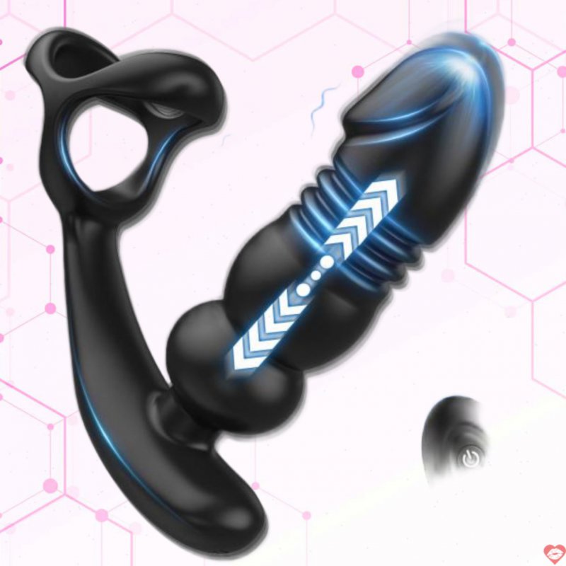 Phích cắm hậu môn Z-Shen rung thụt siêu kích thích vòng đeo bìu 