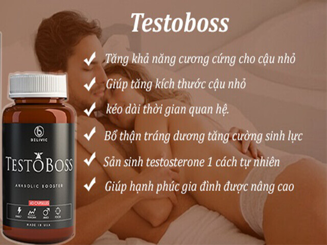  Bỏ sỉ Thuốc Testoboss chính hãng USA tăng cường sinh lý phái mạnh rất tốt nhập khẩu