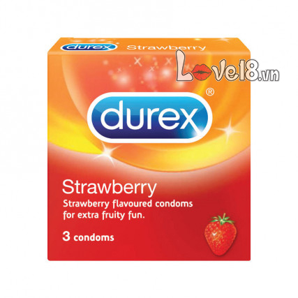  Giá sỉ Bao Cao Su Hương Dâu Durex Strawberry hàng mới về