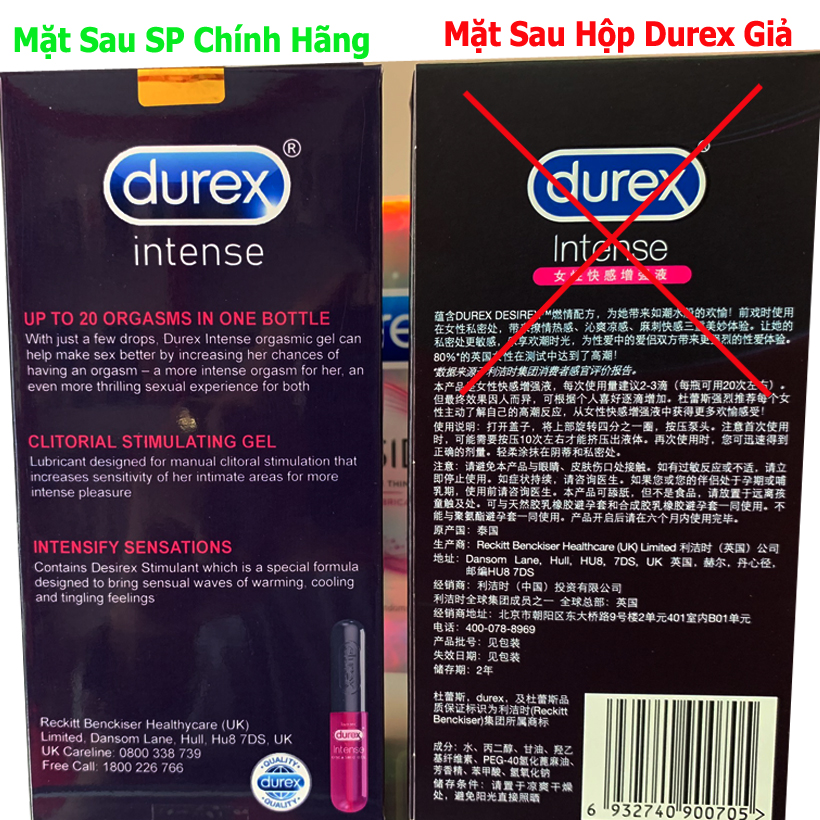  Cửa hàng bán Gel durex intense organic tăng khoái cảm nữ hàng xách tay