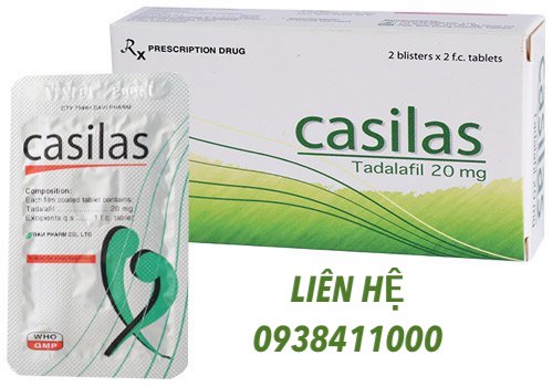  Đại lý Viên uống Casilas 20mg trị rối loạn cương dương kéo dài thời gian quan hệ thuốc trị xuất tinh sớm giá tốt