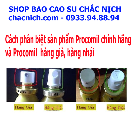  Nhập sỉ Chai Xịt Chống Xuất Tinh Sớm Procomil loại tốt