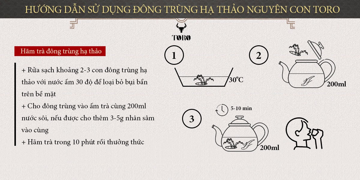  Giá sỉ Đông trùng hạ thảo cao cấp nguyên con - Tăng cường sinh lý bồi bổ cơ thể - 5g loại tốt