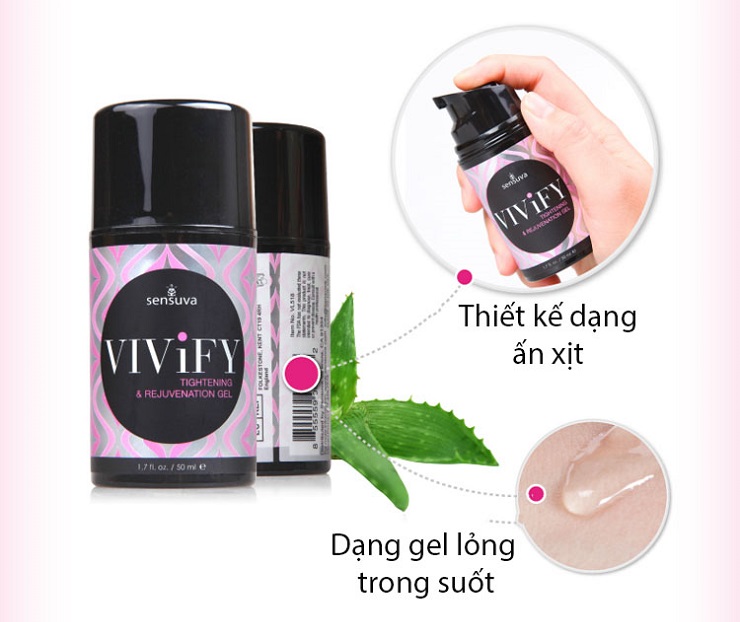  Mua Gel bôi trơn se khít âm đạo kéo dài cực khoái cho nữ giới ViViFy Made in USA cao cấp