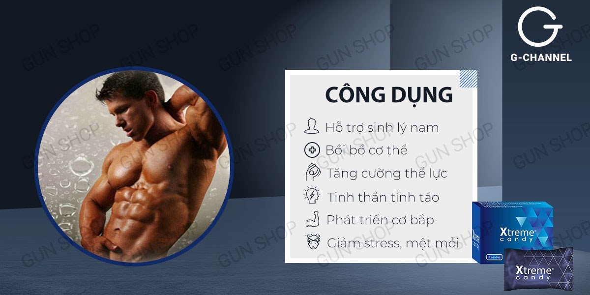  Phân phối Kẹo nhân sâm Xtreme - Tăng cường sinh lý - 1 viên loại tốt