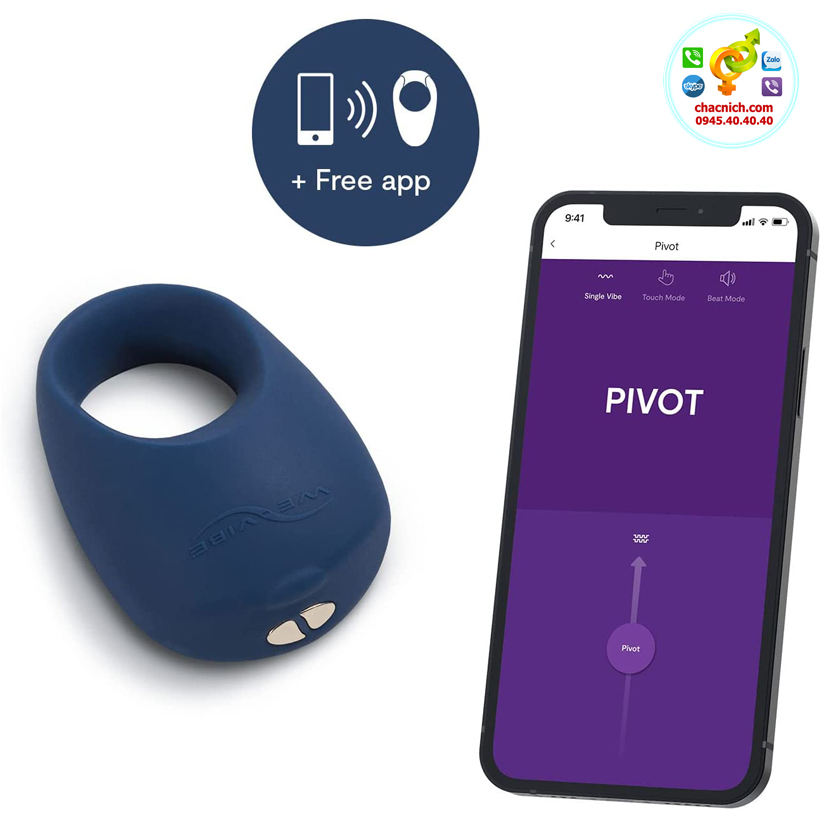  Phân phối Vòng rung cao cấp 11 chế độ điều khiển qua APP We-Vibe Pivot giá rẻ